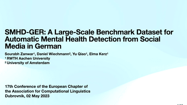 SMHD-GER: A Large-Scale Benchmark Dataset for Automatic Mental Health Detection from Social Media in German