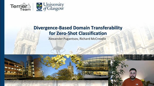 Divergence-Based Domain Transferability for Zero-Shot Classification