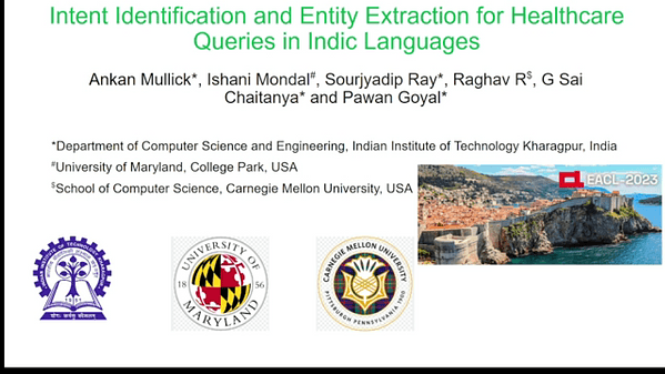 Intent Identification and Entity Extraction for Healthcare Queries in Indic Languages