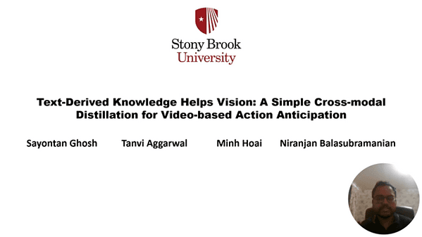 Text-Derived Knowledge Helps Vision: A Simple Cross-modal Distillation for Video-based Action Anticipation