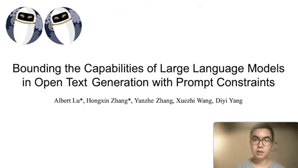 Bounding the Capabilities of Large Language Models in Open Text Generation with Prompt Constraints