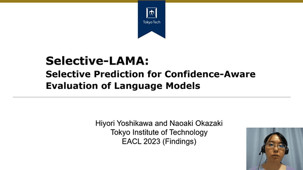 Selective-LAMA: Selective Prediction for Confidence-Aware Evaluation of Language Models