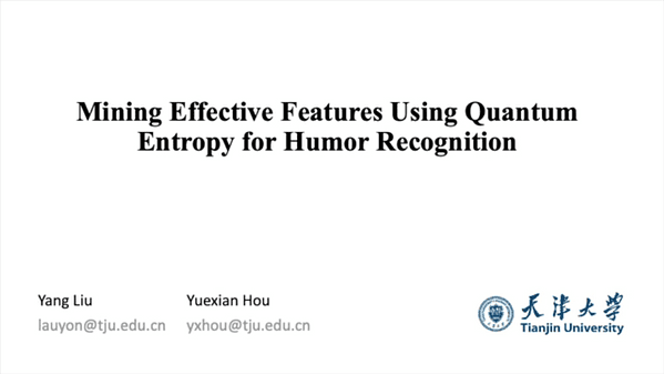 Mining Effective Features Using Quantum Entropy for Humor Recognition