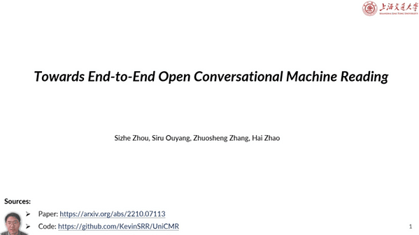 Towards End-to-End Open Conversational Machine Reading