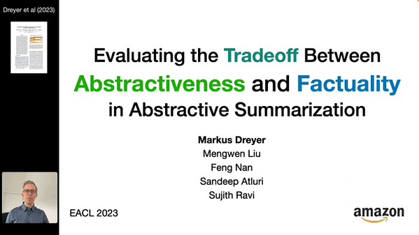 Evaluating the Tradeoff Between Abstractiveness and Factuality in Abstractive Summarization