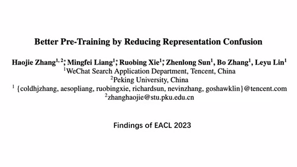 Better Pre-Training by Reducing Representation Confusion