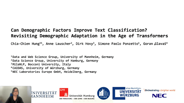 Can Demographic Factors Improve Text Classification? Revisiting Demographic Adaptation in the Age of Transformers