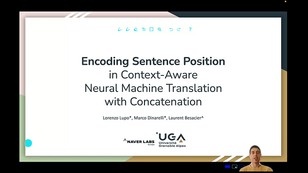 Encoding Sentence Position in Context-Aware Neural Machine Translation with Concatenation