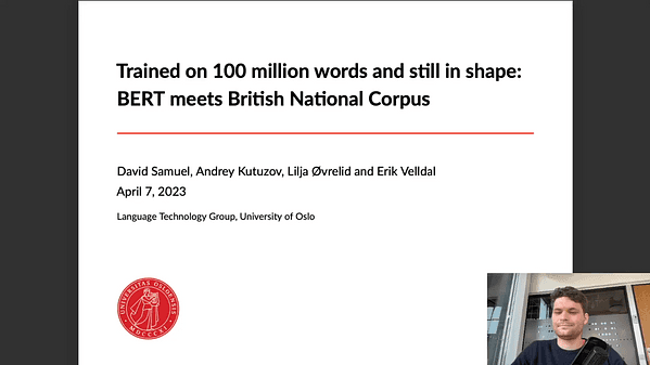 Trained on 100 million words and still in shape: BERT meets British National Corpus