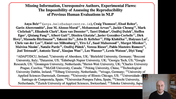 Missing Information, Unresponsive Authors, Experimental Flaws: The Impossibility of Assessing the Reproducibility of Previous Human