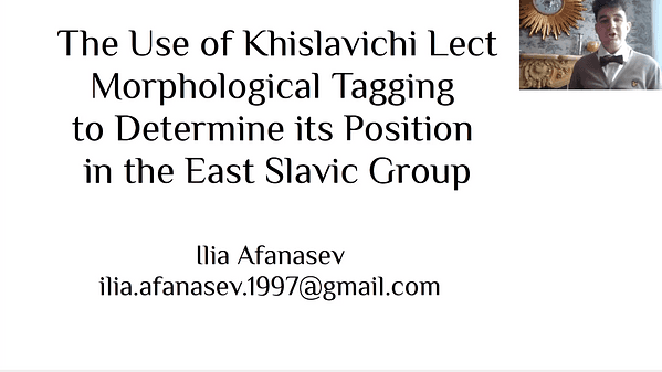 The Use of Khislavichi Lect Morphological Tagging to Determine its Position in the East Slavic Group