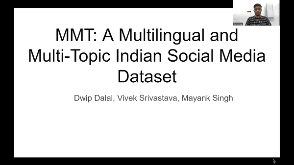 MMT: A Multilingual and Multi-Topic Indian Social Media Dataset