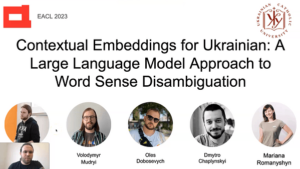 Contextual Embeddings for Ukrainian: A Large Language Model Approach to Word Sense Disambiguation