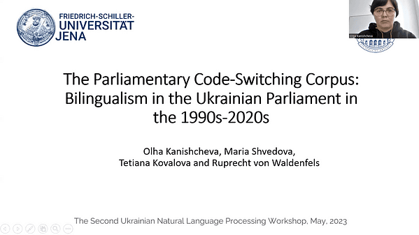 The Parliamentary Code-Switching Corpus: Bilingualism in the Ukrainian Parliament in the 1990s-2020s