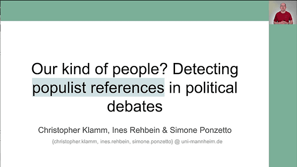 Our kind of people? Detecting populist references in political debates