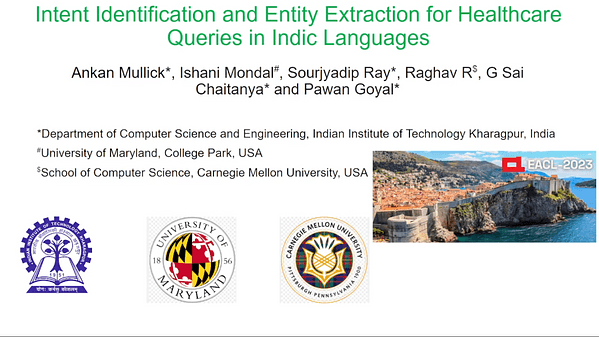 Intent Identification and Entity Extraction for Healthcare Queries in Indic Languages