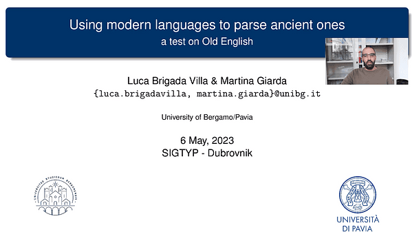 Using modern languages to parse ancient ones: a test on Old English