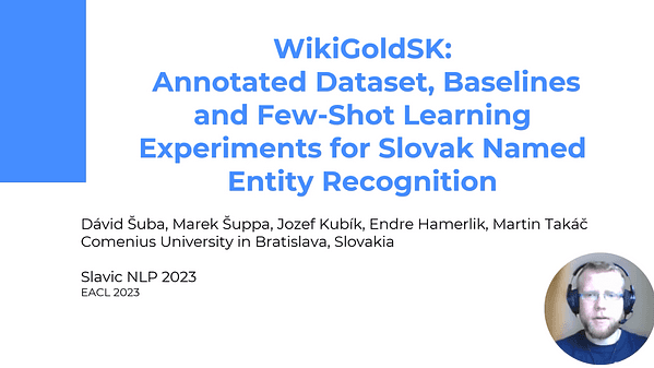 WikiGoldSK: Annotated Dataset, Baselines and Few-Shot Learning Experiments for Slovak Named Entity Recognition