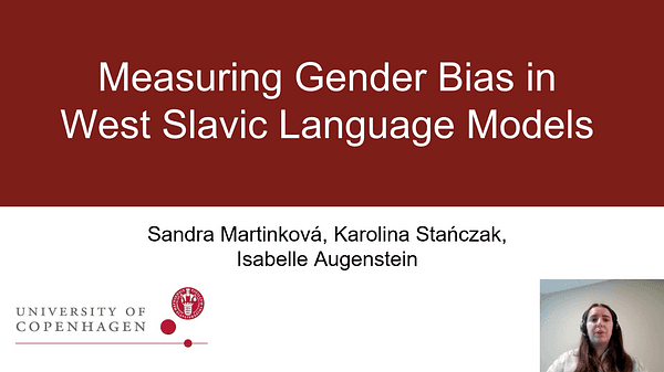 Measuring Gender Bias in West Slavic Language Models