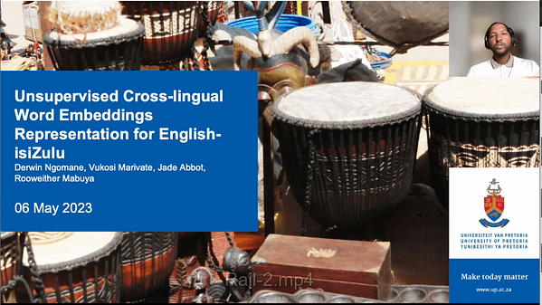 Unsupervised Cross-lingual Word Embedding Representation for English-isiZulu