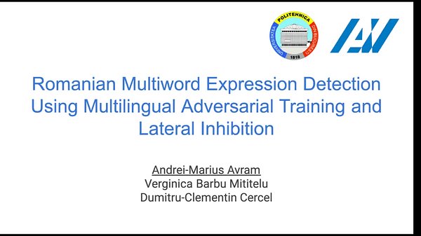 Romanian Multiword Expression Detection Using Multilingual Adversarial Training and Lateral Inhibition