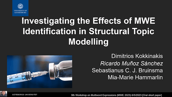 Investigating the Effects of MWE Identification in Structural Topic Modelling