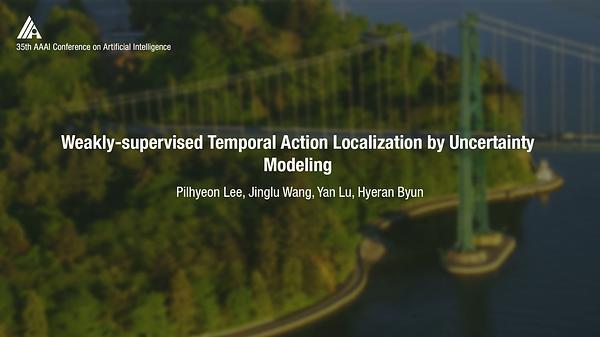 Weakly-Supervised Temporal Action Localization by Uncertainty Modeling