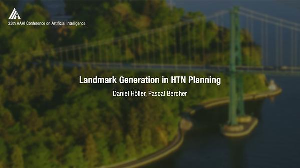 Landmark Generation in HTN Planning