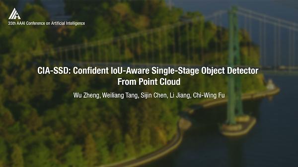 CIA-SSD: Confident IoU-Aware Single-Stage Object Detector From Point Cloud