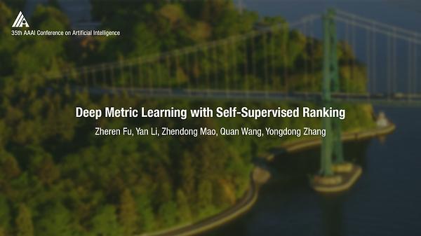 Deep Metric Learning with Self-Supervised Ranking
