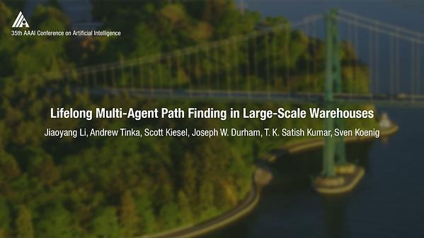 Lifelong Multi-Agent Path Finding in Large-Scale Warehouses