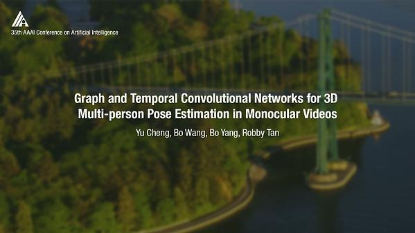 Graph and Temporal Convolutional Network for Spatio-Temporal 3D Multi-Person Pose Estimation in Monocular Videos