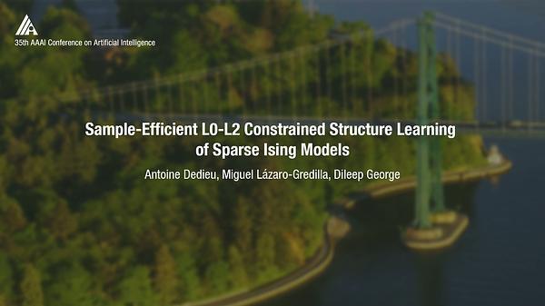 Sample-Efficient L0-L2 Constrained Structure Learning of Sparse Ising Models