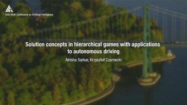 Solution Concepts in Hierarchical Games under Bounded Rationality with Applications to Autonomous Driving