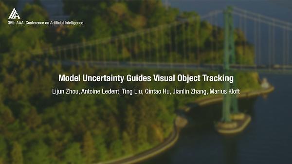 Model Uncertainty Guides Visual Object Tracking