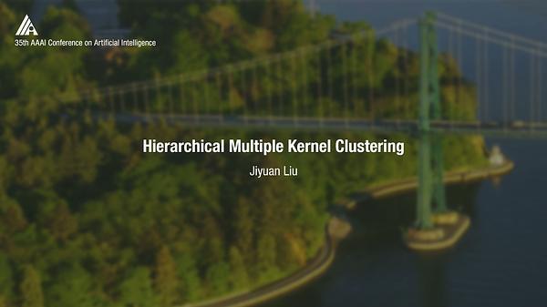 Hierarchical Multiple Kernel Clustering