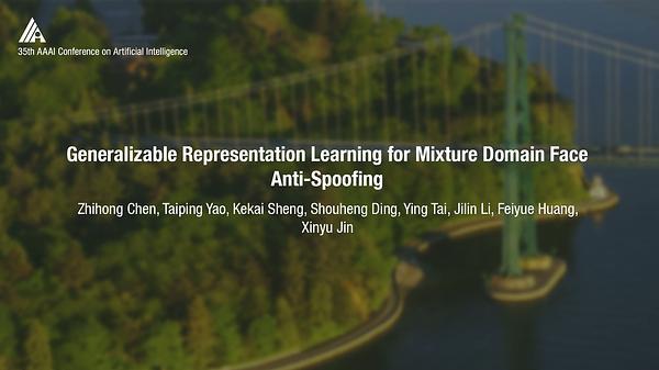 Generalizable Representation Learning for Mixture Domain Face Anti-Spoofing