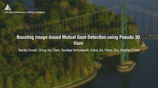 Boosting Image-Based Mutual Gaze Detection Using Pseudo 3D Gaze