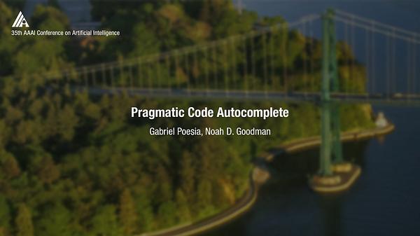 Pragmatic Code Autocomplete