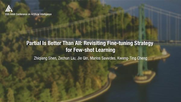 Partial Is Better Than All: Revisiting Fine-Tuning Strategy for Few-Shot Learning