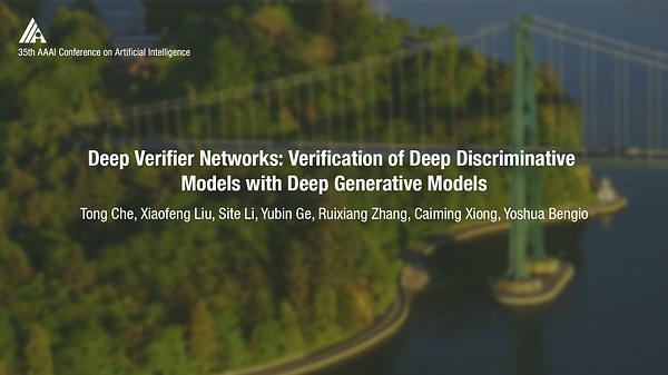 Deep Verifier Networks: Verification of Deep Discriminative Models with Deep Generative Models