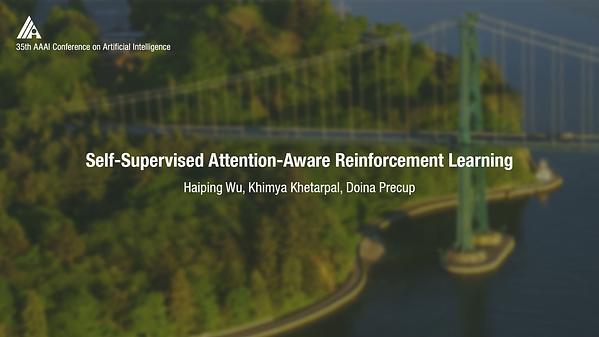 Self-Supervised Attention-Aware Reinforcement Learning