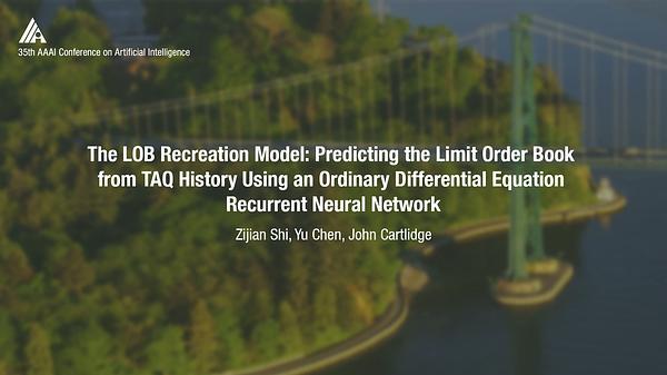 The LOB Recreation Model: Predicting the Limit Order Book from TAQ History Using an Ordinary Differential Equation Recurrent Neural Network