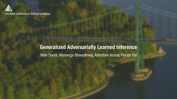 Generalized Adversarially Learned Inference