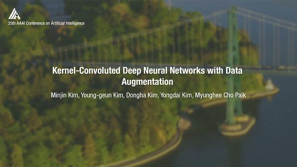 Kernel-Convoluted Deep Neural Networks with Data Augmentation