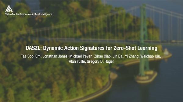DASZL: Dynamic Action Signatures for Zero-Shot Learning