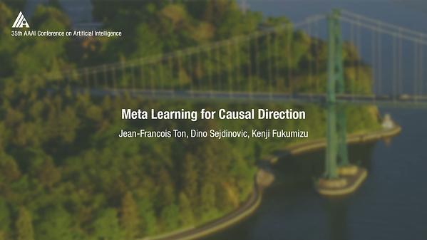 Meta Learning for Causal Direction