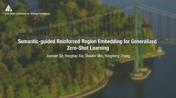 Semantic-Guided Reinforced Region Embedding for Generalized Zero-Shot Learning
