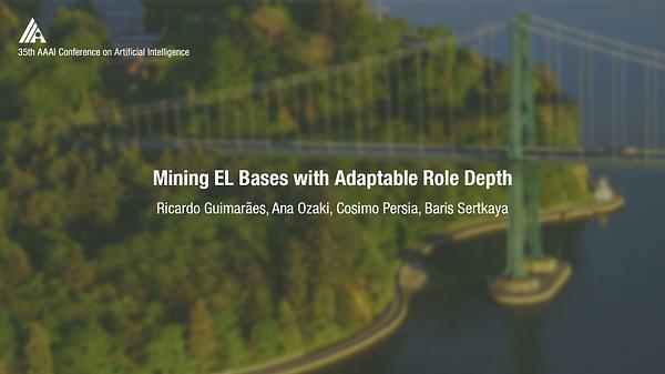 Mining EL Bases with Adaptable Role Depth