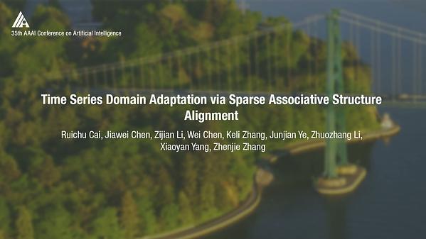 Time Series Domain Adaptation via Sparse Associative Structure Alignment